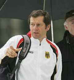 Michael Behrmann war mit der zweiten Halbzeit nicht sonderlich zufrieden. Foto: www.hockeyimage.net